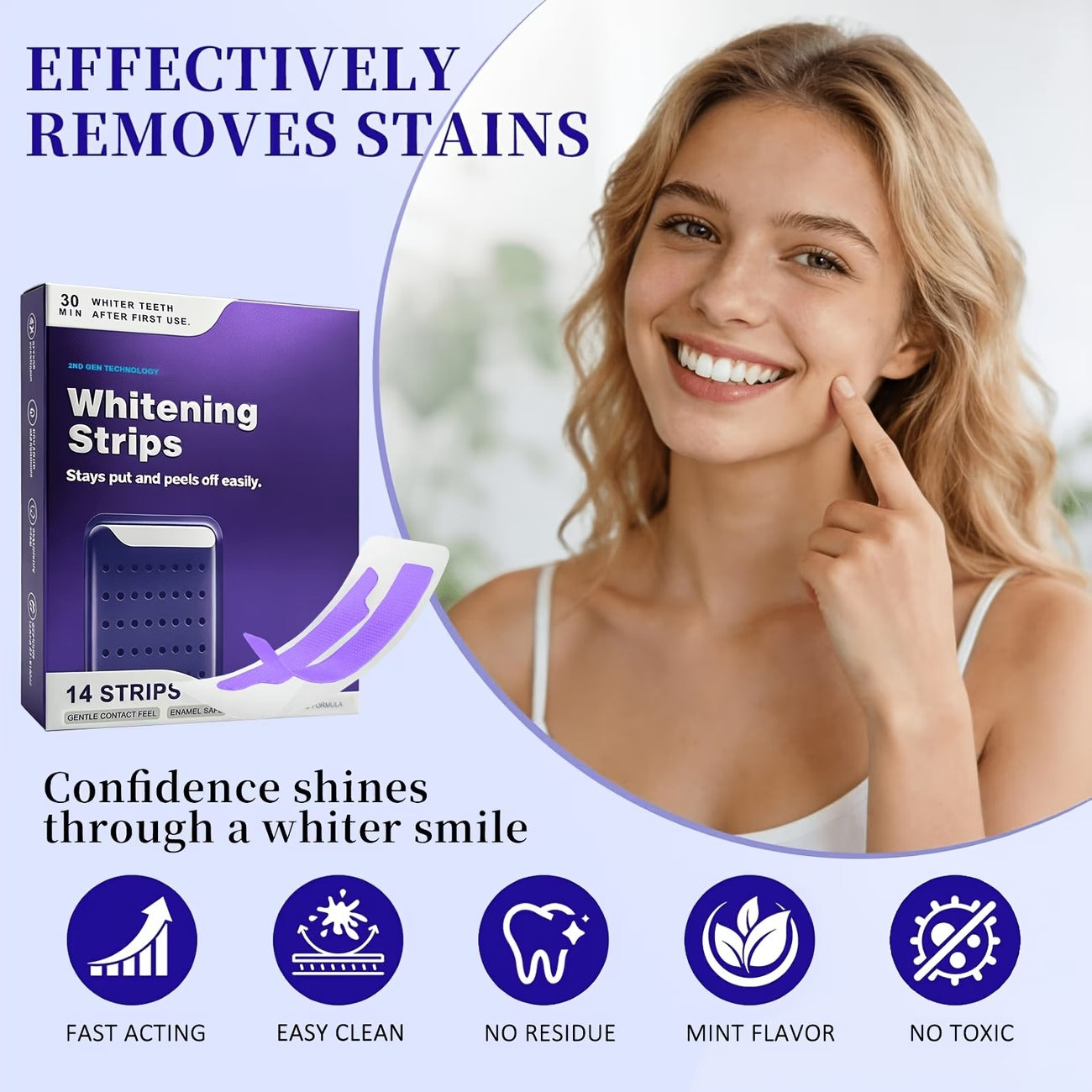EverBite Purple Whitening Strips